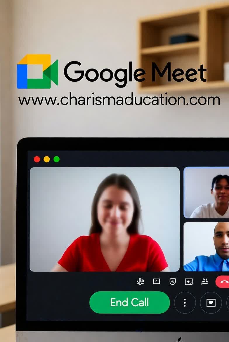 کلاس آنلاین انگلیسی با گوگل میت